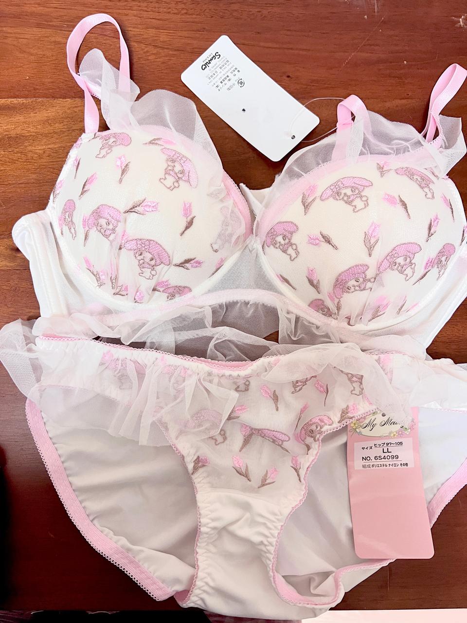 정품 산리오 마이멜로디 브라 팬티 세트