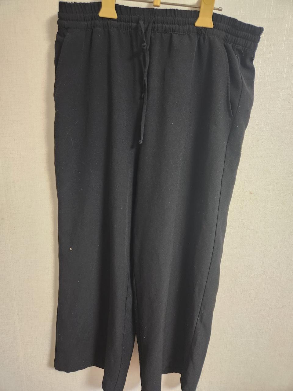 슬랙스 바지 팬츠 조거 밴딩 하의 리본끈 와이드 통바지 오버핏 추리닝