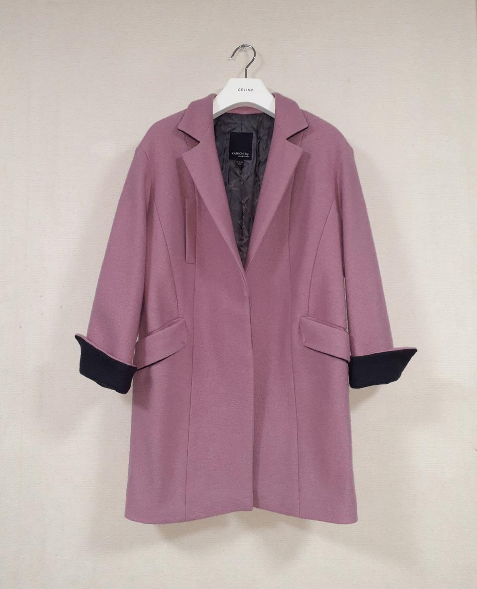 (미착용) 카미치 바이 맥앤로건 30만원 모직 100% 하프 코트 자켓