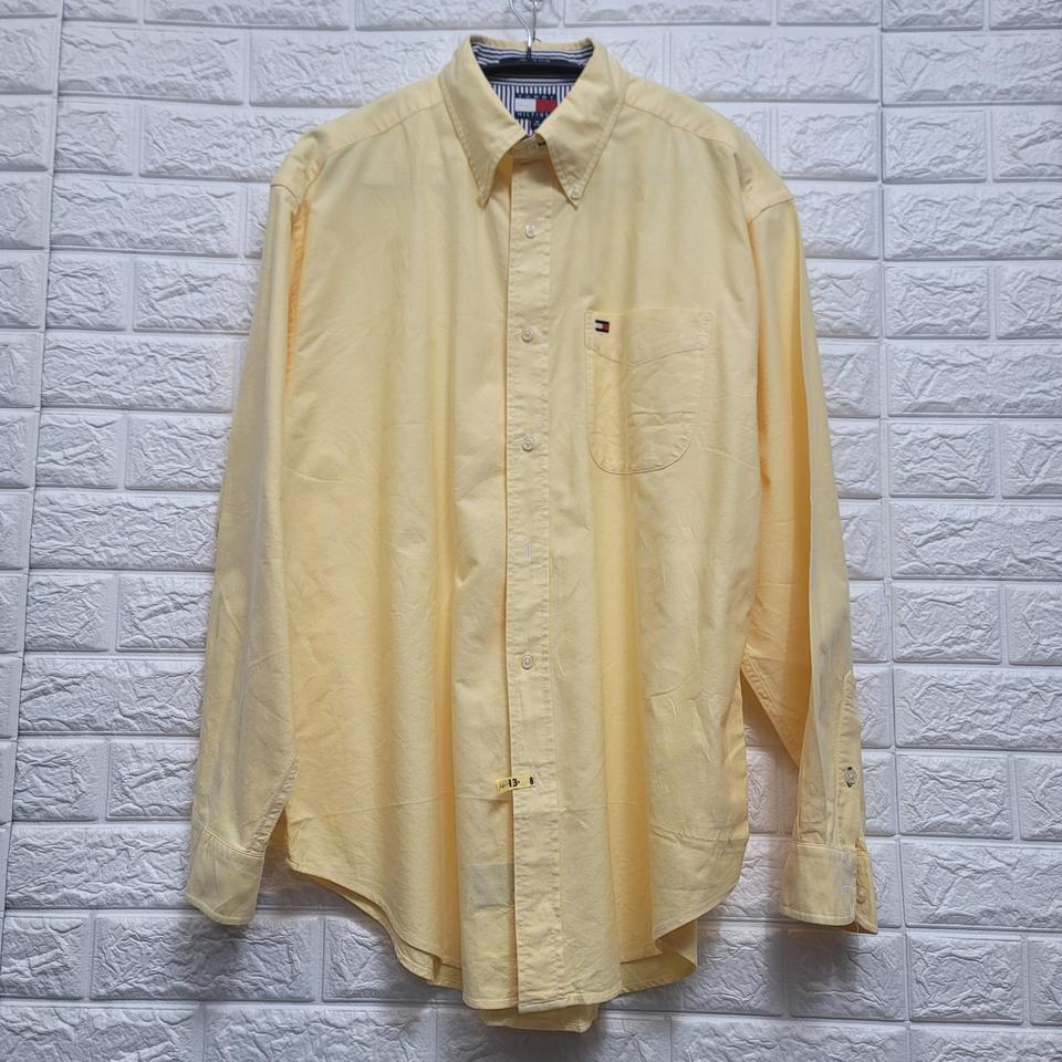 105-타미힐피거 노랑 셔츠/남방