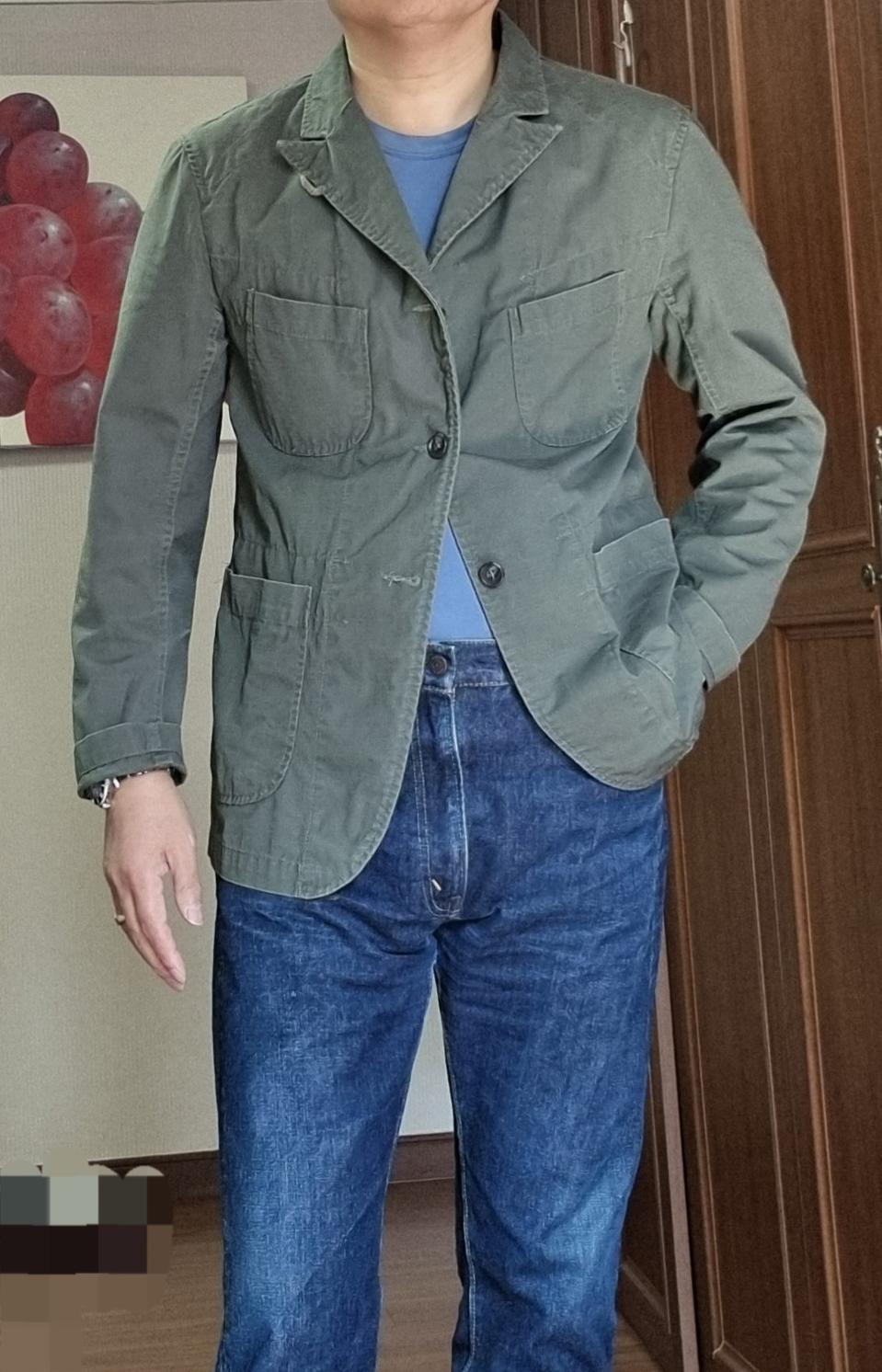 엔지니어드가먼츠  베드포드 자켓 올리브 M