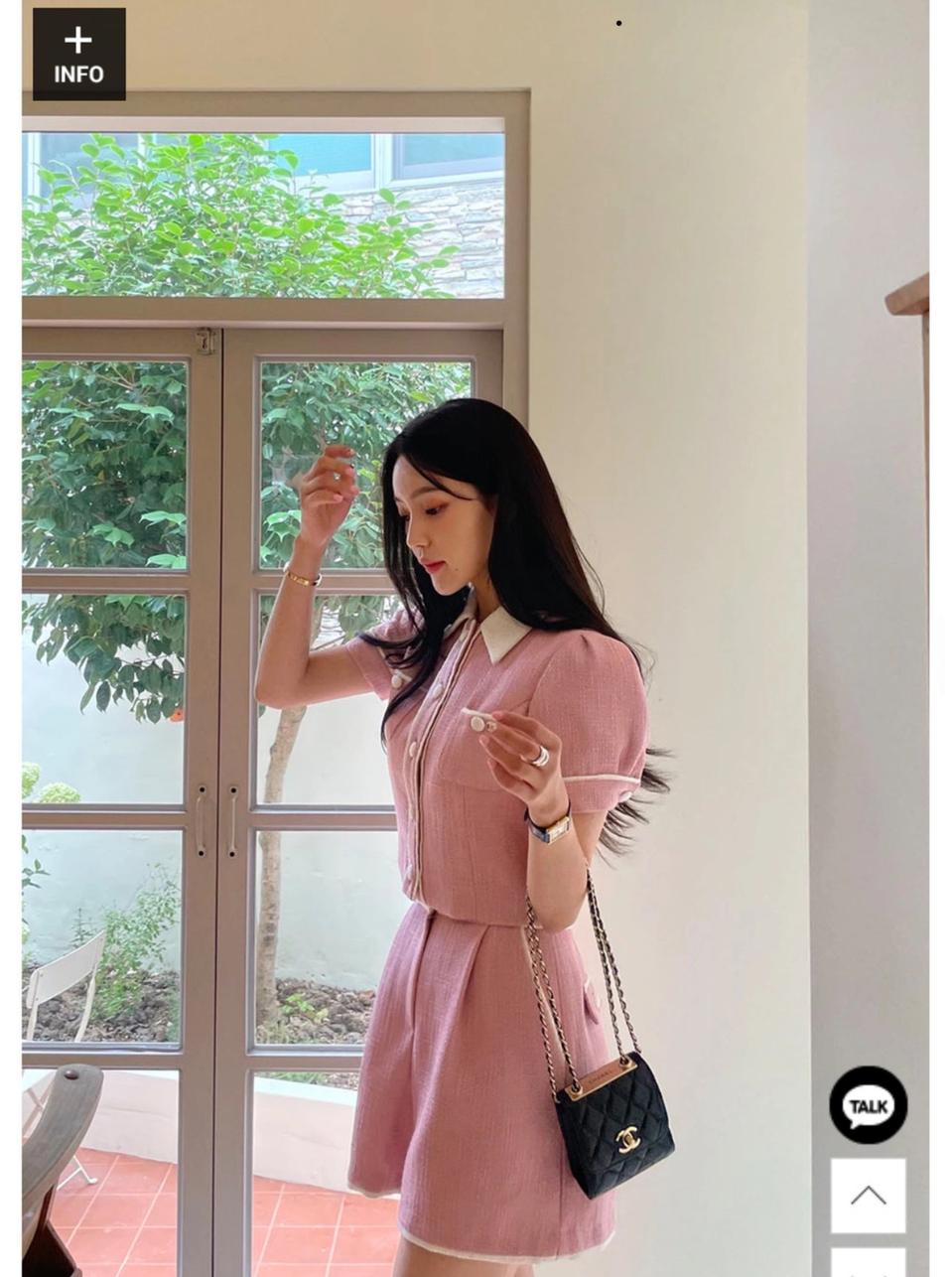 새상품 마리마켓 트위드 투피스 세트 L (정가 9만원대)