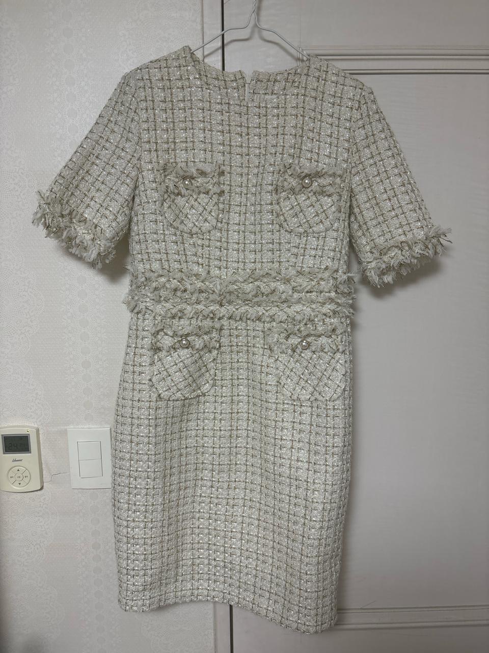 여성 트위드 원피스 L (정가 6만원대)