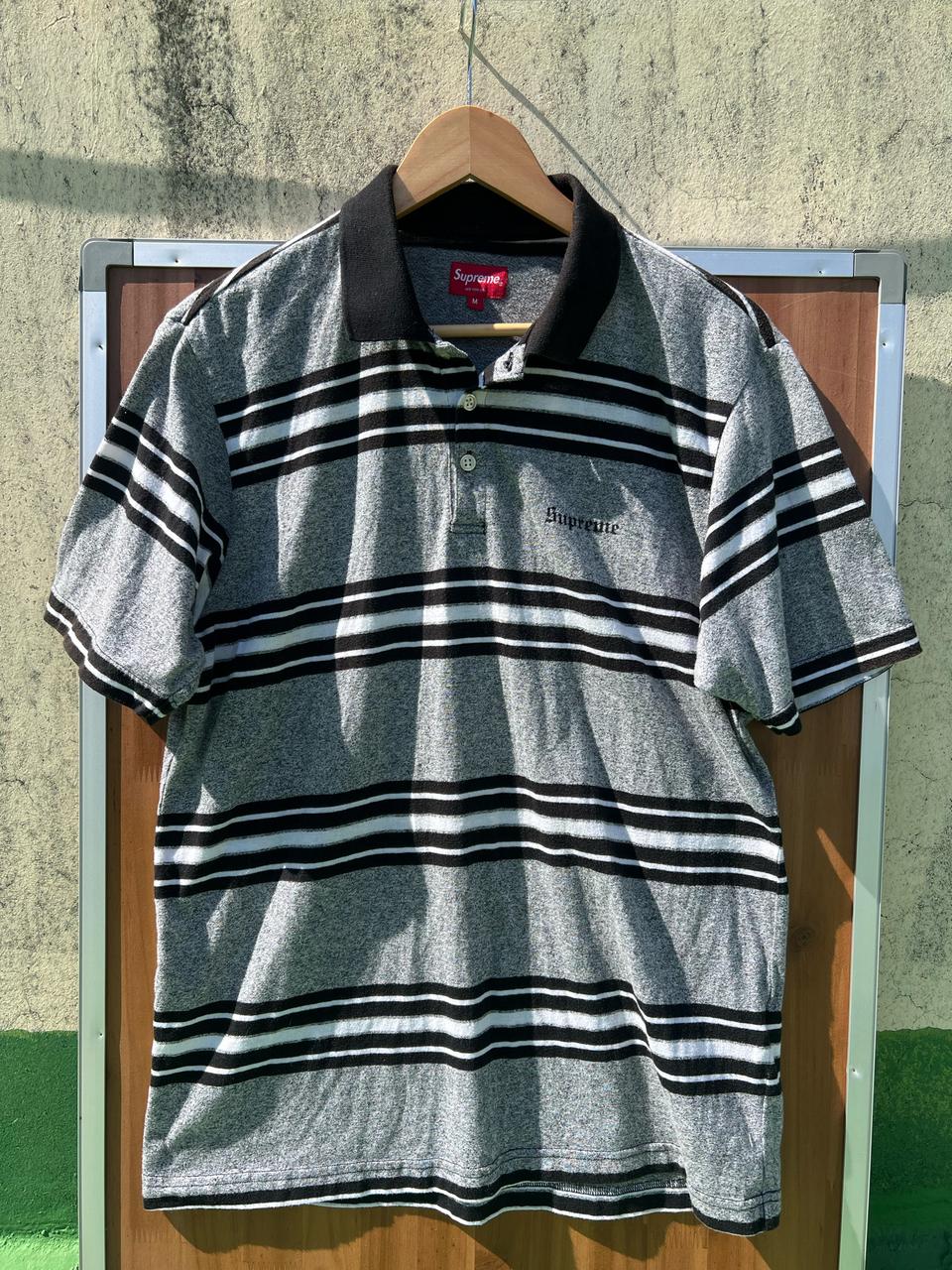 슈프림 스트라이프 폴로티