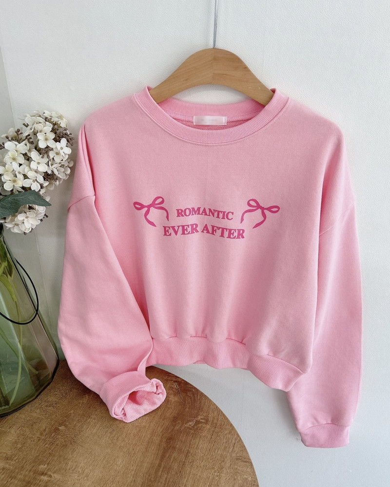 여성맨투맨티셔츠#리본프린팅