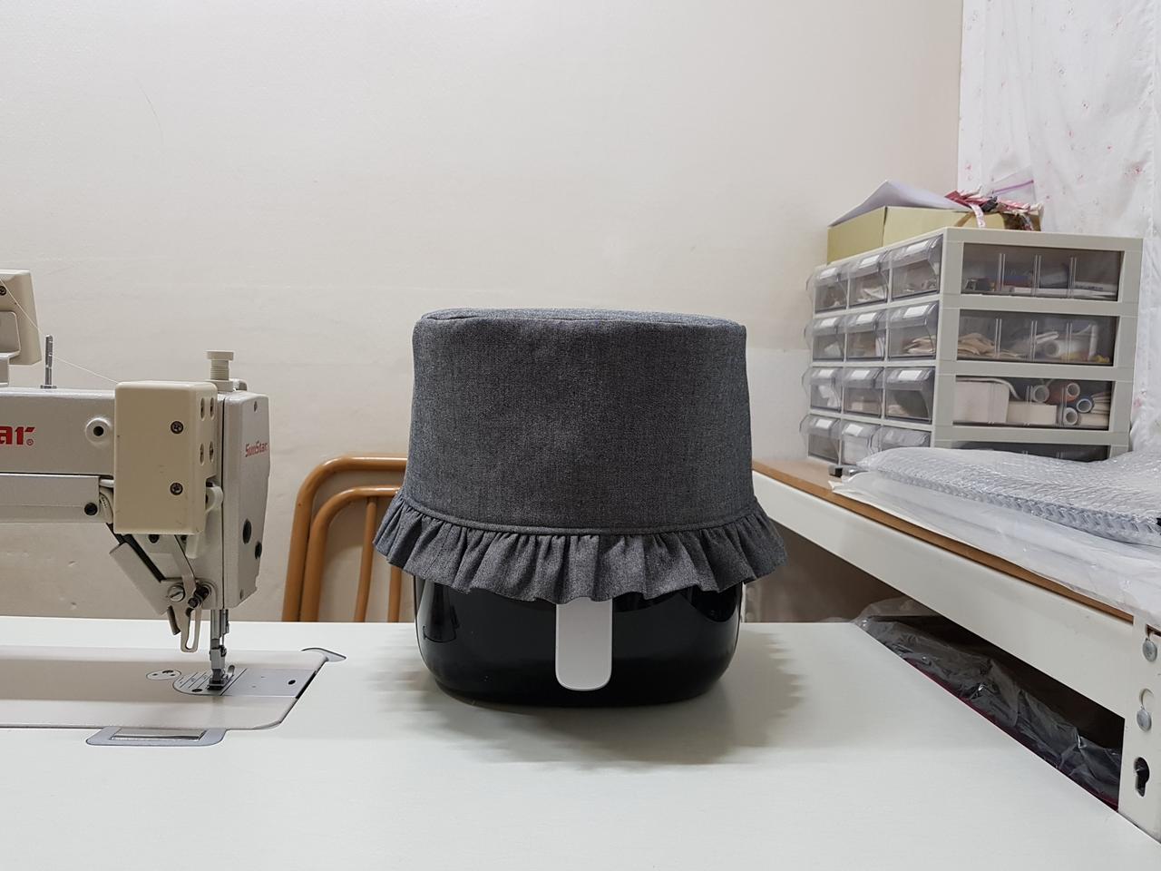 선염면블랙 에어프라이어 커버