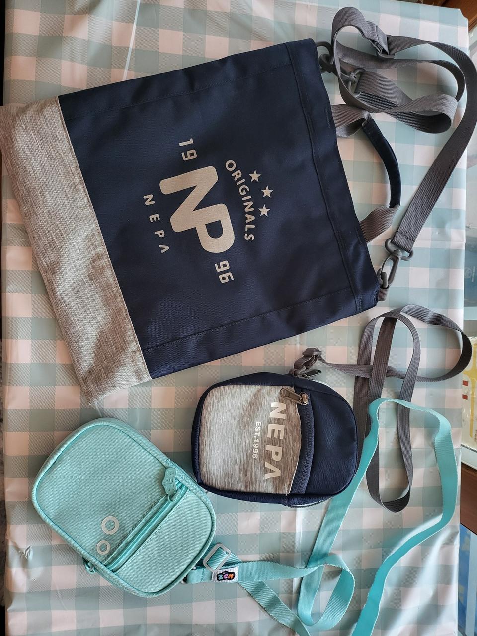 네파 보조가방+크로스백 2  총3개 일괄