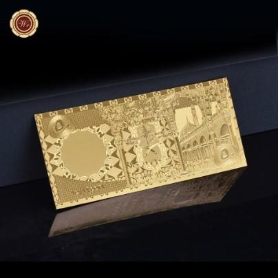 새 골드 24k GP 사우디아라비아 기념 지폐 화폐 종이 황금 도금
