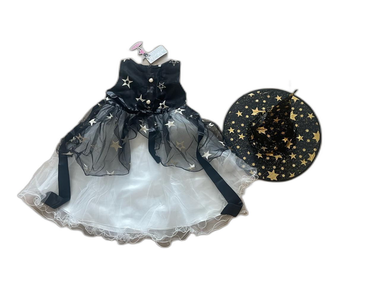 여아 할로윈 의상 별빛썸 모자세트 (새제품)