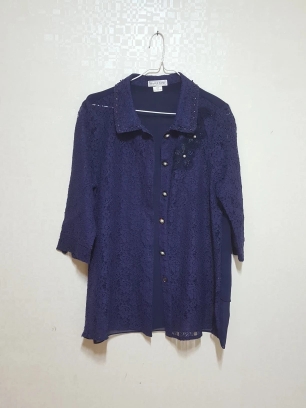 네이비 고급 블라우스 자켓ㅡ가격내림끝