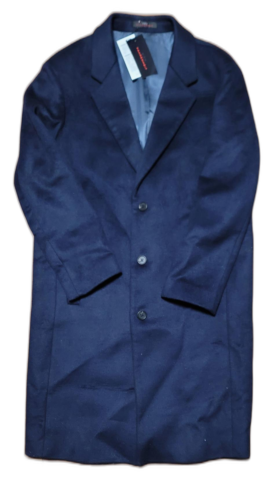 [미개봉새제품]지이크 세미오버핏 다크네이비 쓰리버튼 롱코트 100사이즈