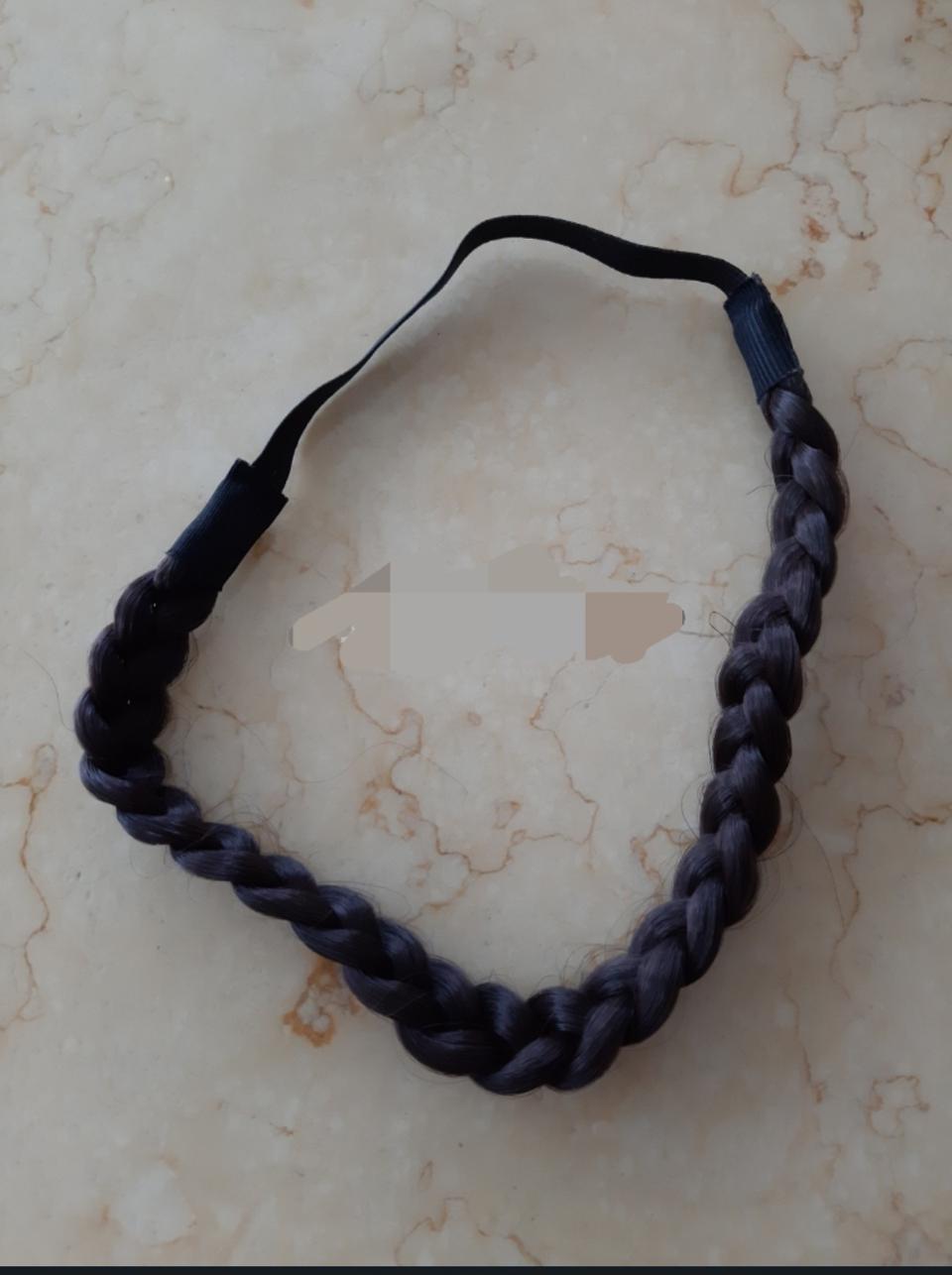 땋은머리 헤어밴드