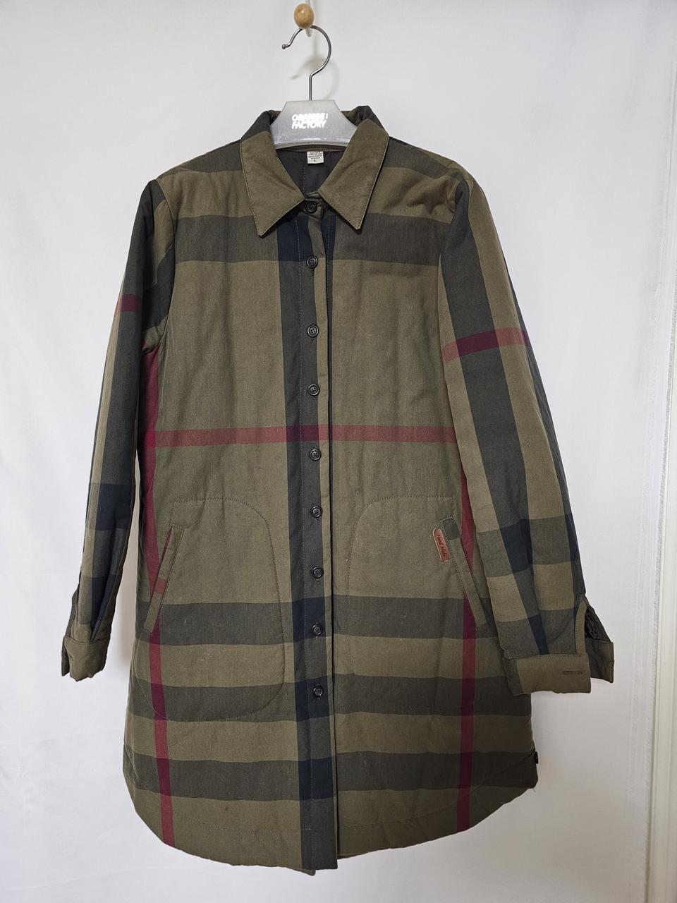 핸드메이드 누빔 체크 코트