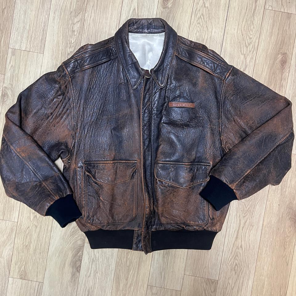 아메코 A2 리얼레더 가죽자켓 105