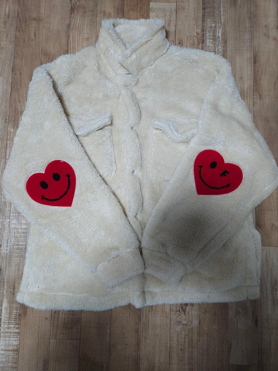 새상품 그레이버 엘보우 스마일 하트 후리스 (110)