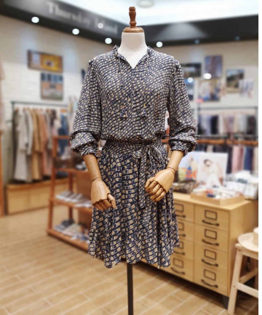 새옷 S 패턴 레이온 원피스 써스데이아일랜드 t208mop148w