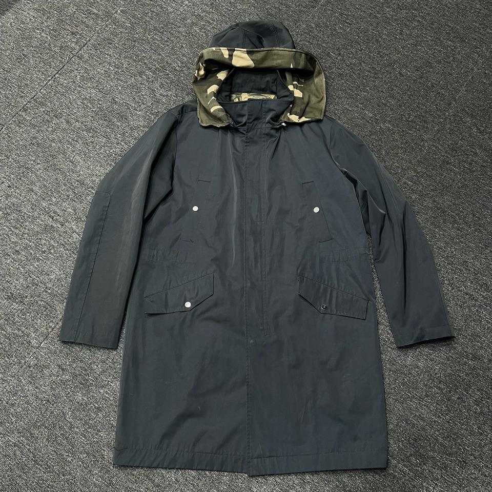 시스템 카모빅후드 트렌치코트