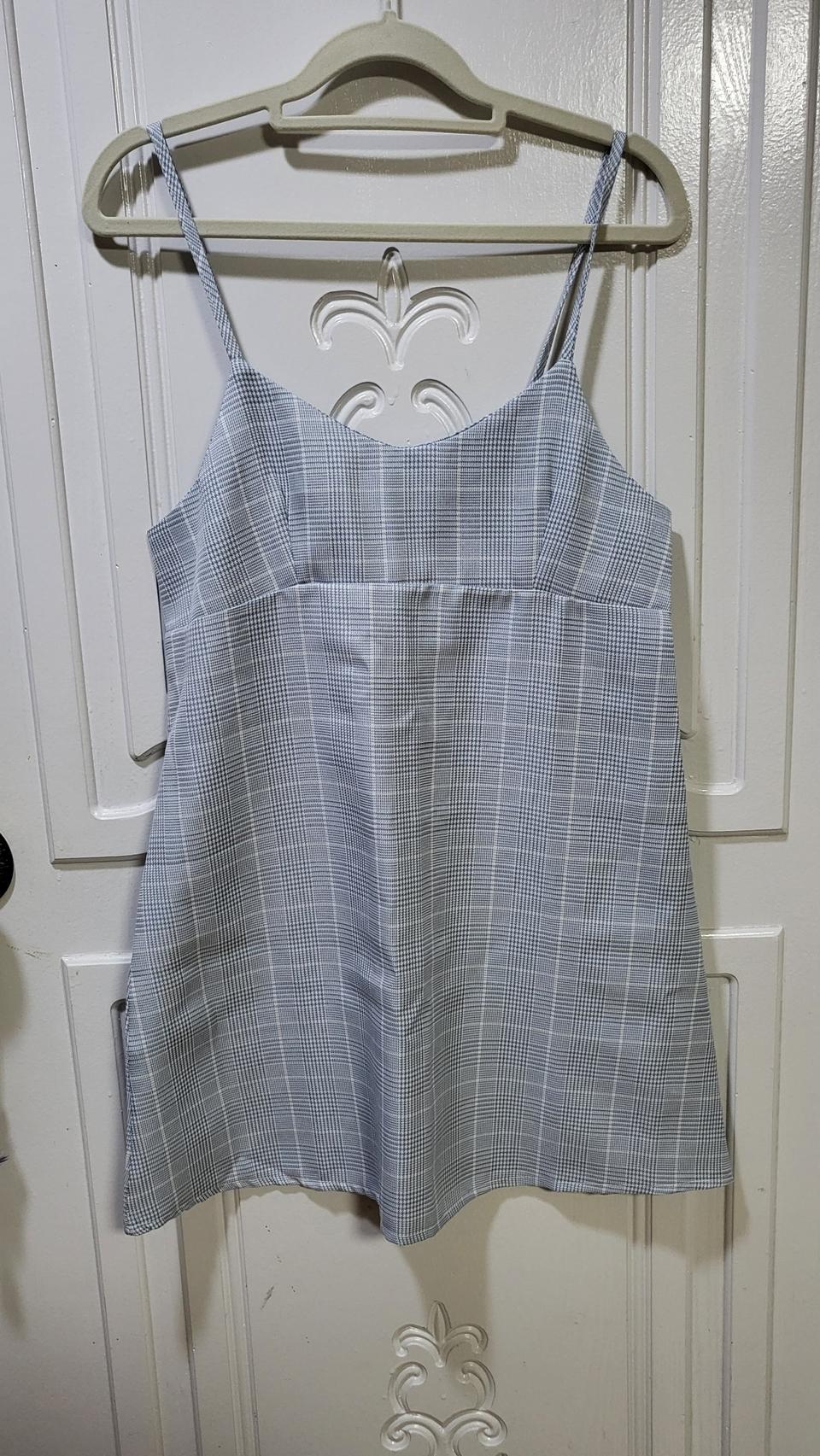 스카이블루 원피스 파랑 나시원피스 하프원피스 미니원피스 치마 스커트