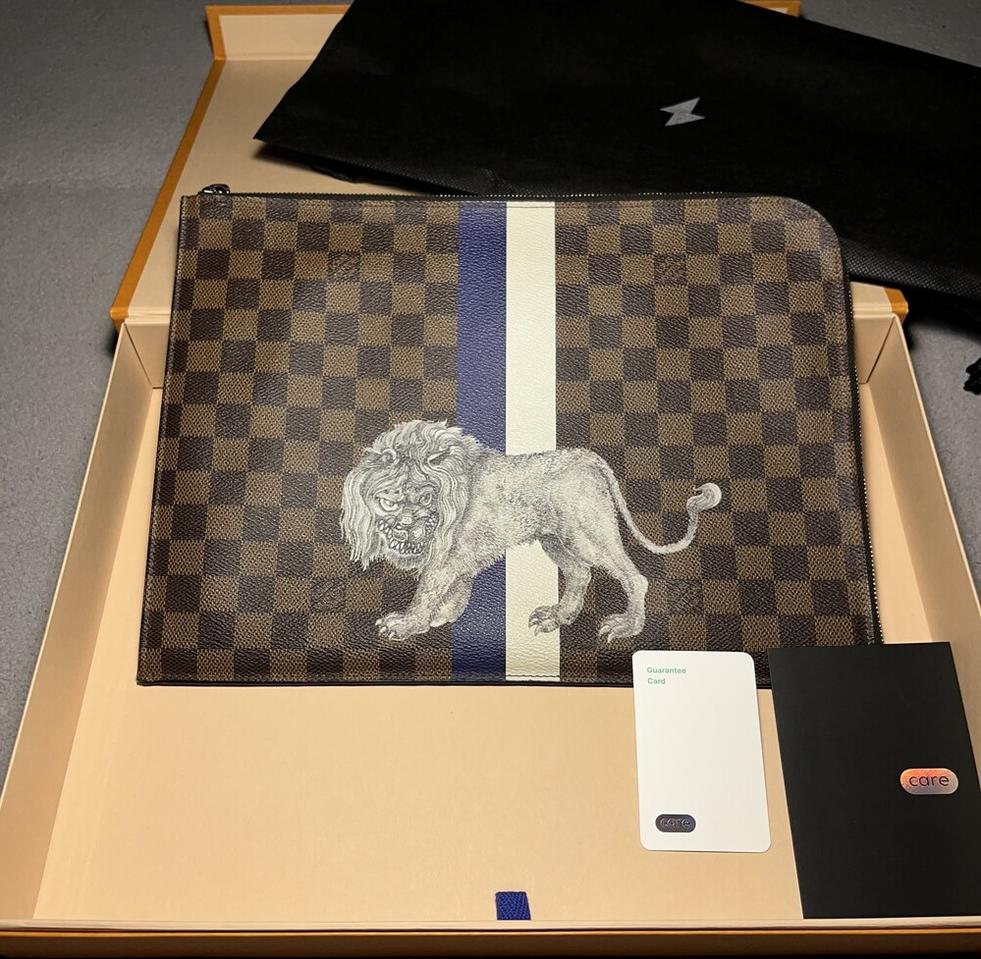 [GM/한정판/정품검수] 루이비통 채프먼 다미에 포쉐트 주르 클러치