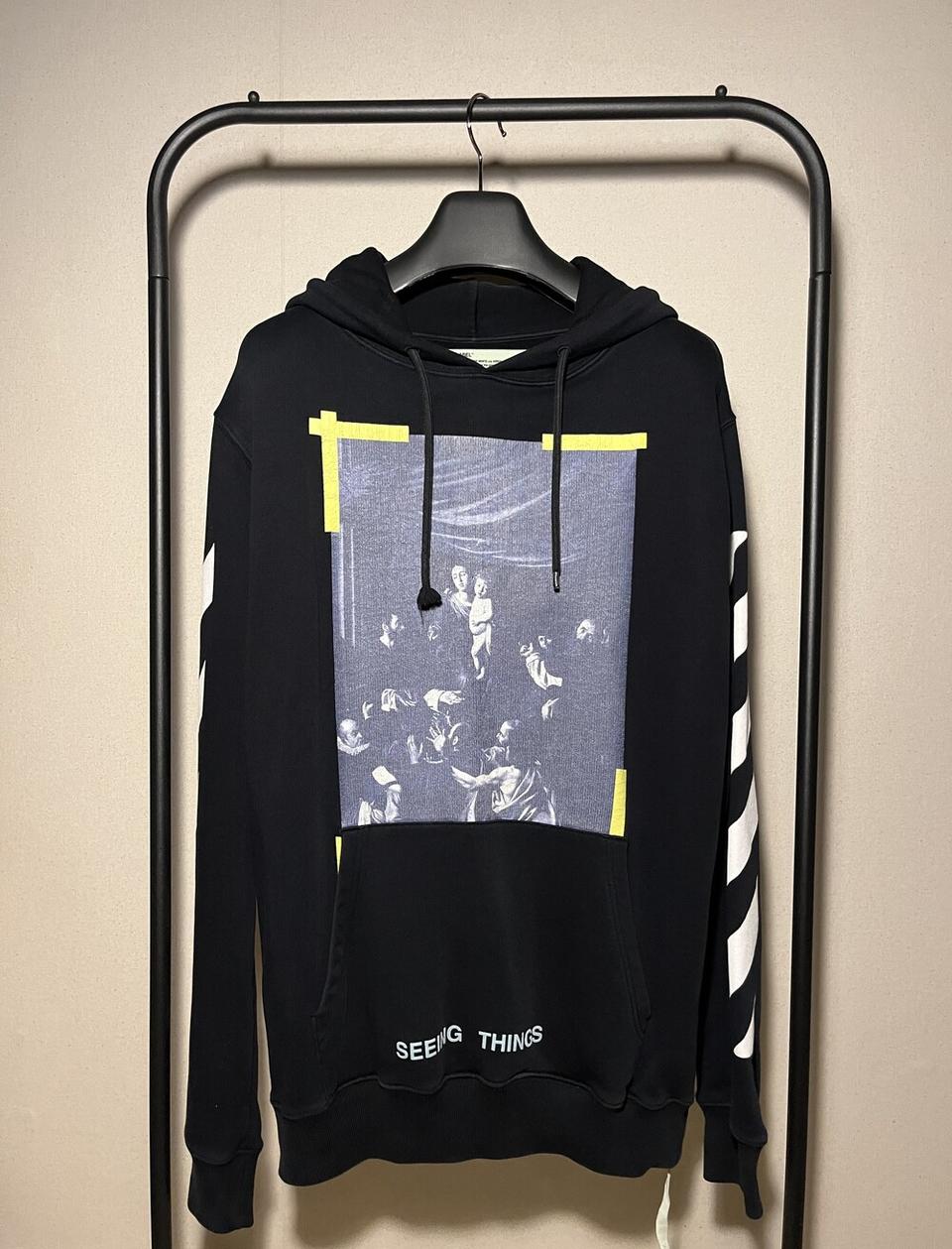 [S] 오프화이트 카라바조 후드티