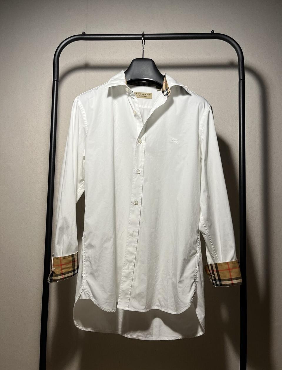 [M/새상품급] 버버리 스트레치 체크 포인트 셔츠