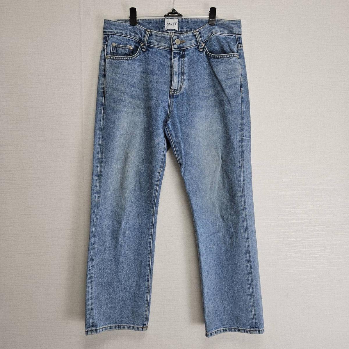 메이저 청바지 연청 34사이즈