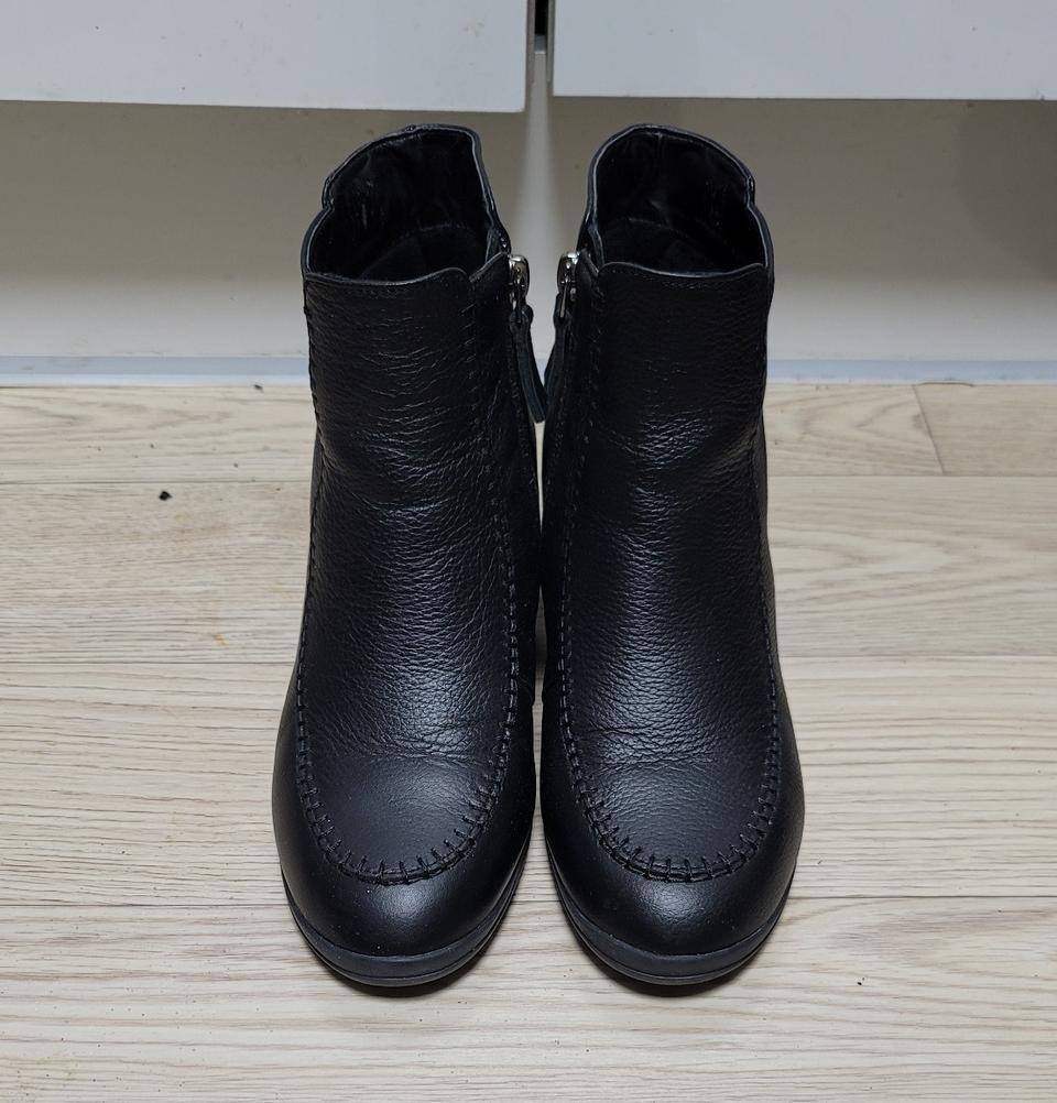 정품 VIA SOGNO 비아소뇨 소가죽 U팁 앵클부츠 240mm