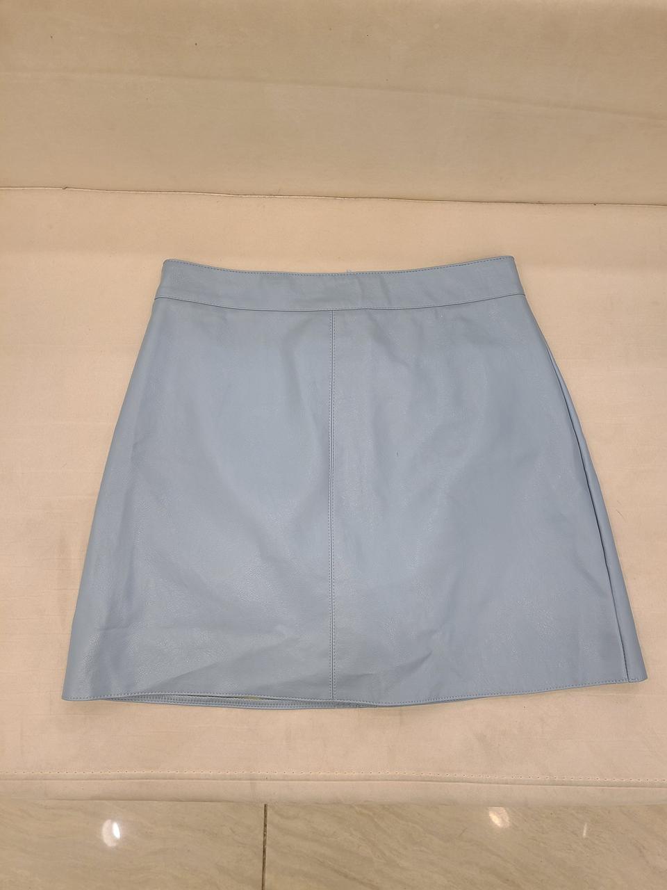 가죽 미니 스커트 (인조가죽)