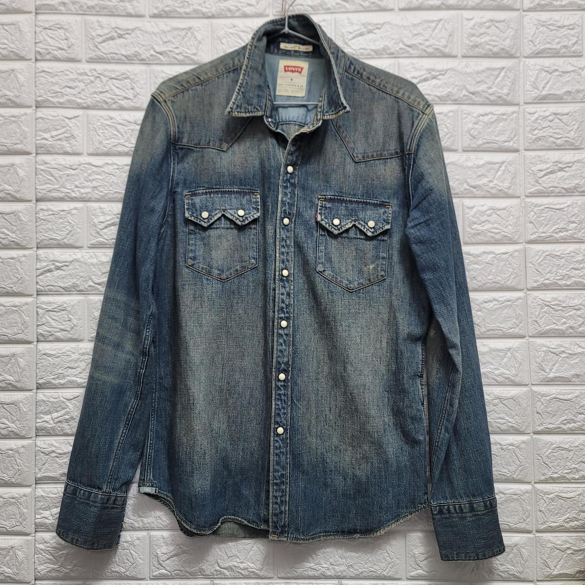 M-(LeVIS)리바이스 오리지날 빈티지 청남방 기장 77