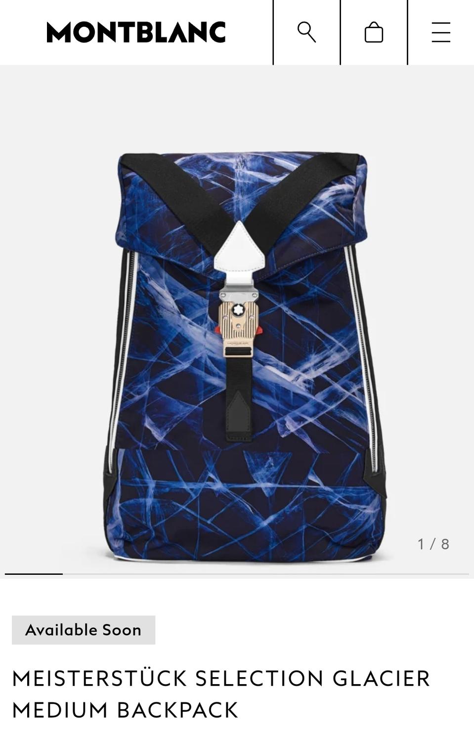 몽블랑 마이스터스튁 글래시어 백팩 미디움