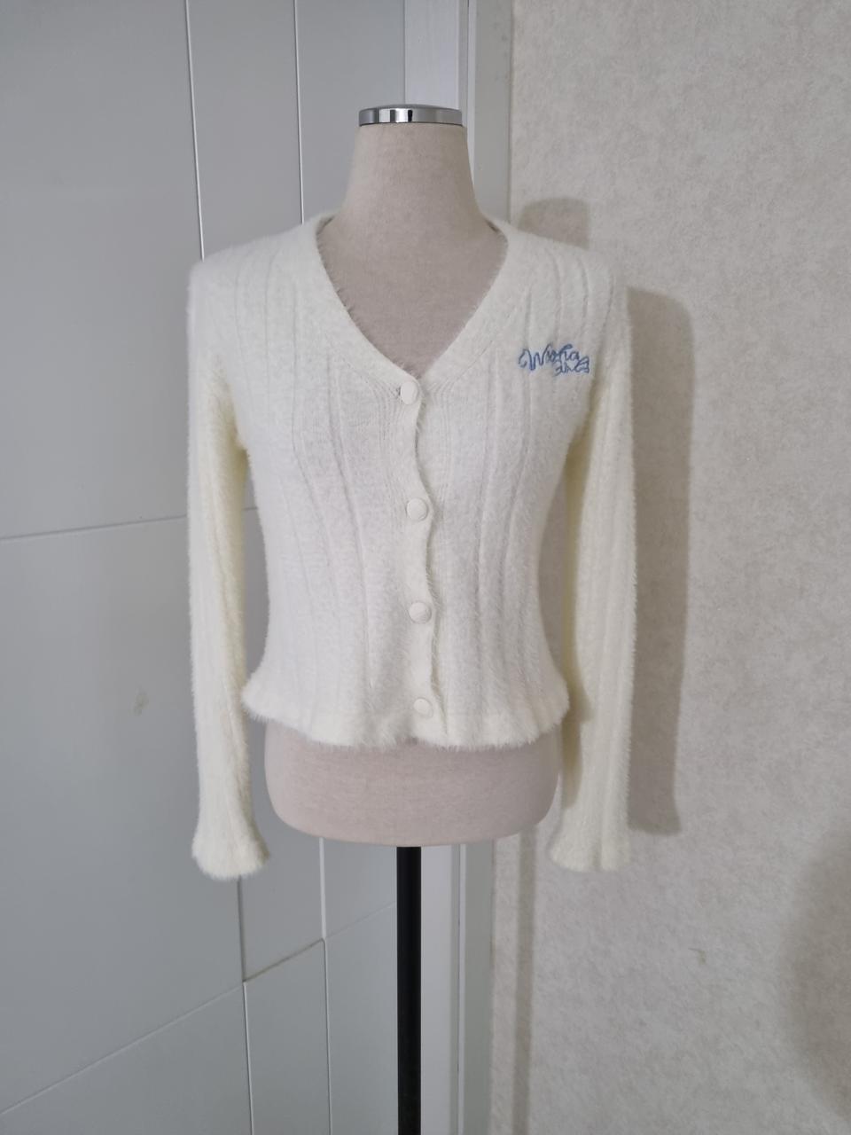 프리 화이트 가디건