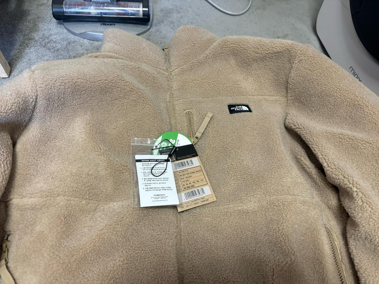 [2XL] 노스페이스 블랙 리버서플 패딩 팝니다. (NJ1DP77A)