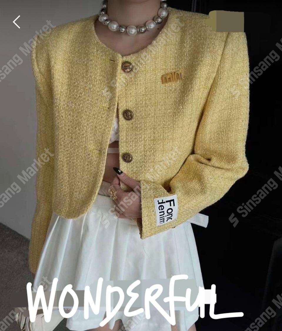 패치트위드자켓(새상품)