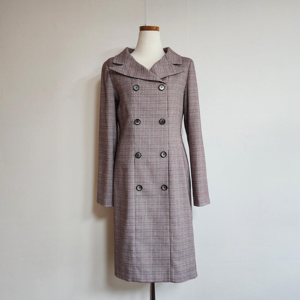 지고트 더블버튼 체크원피스55