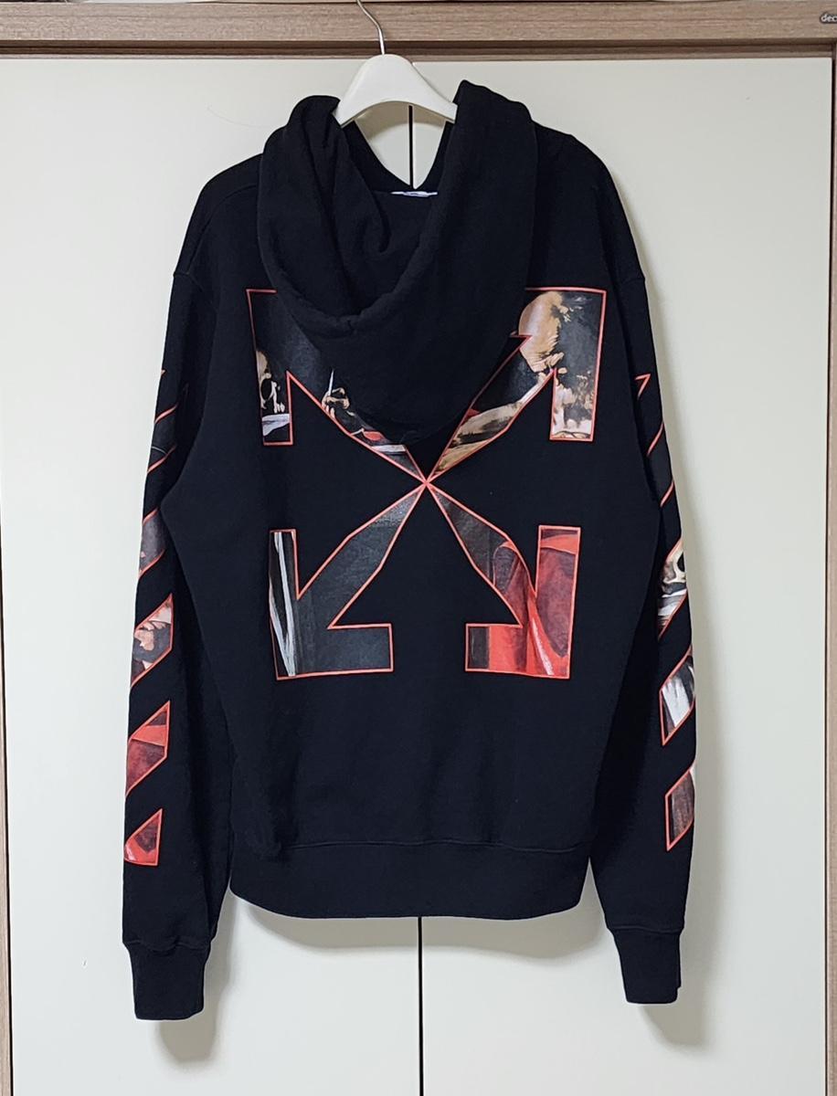 [L]오프화이트 카라바조 정품 후드티