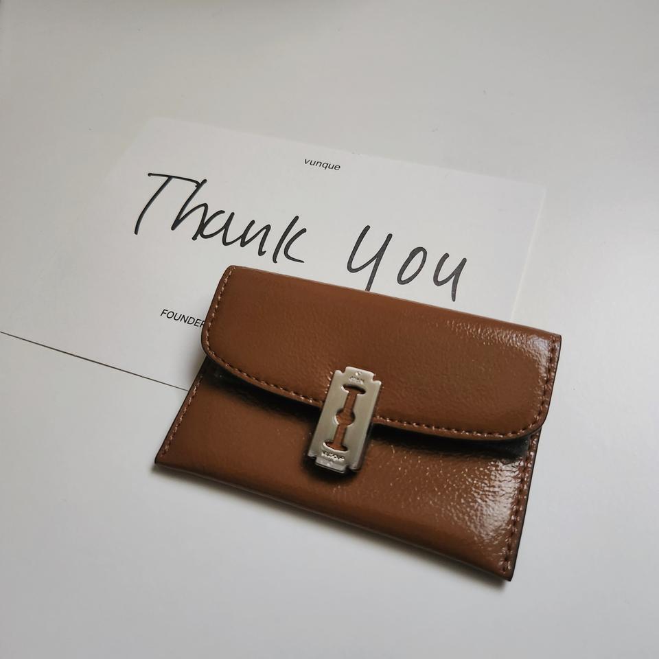 [새상품]분크 오캄 룬 카드 지갑 Camel