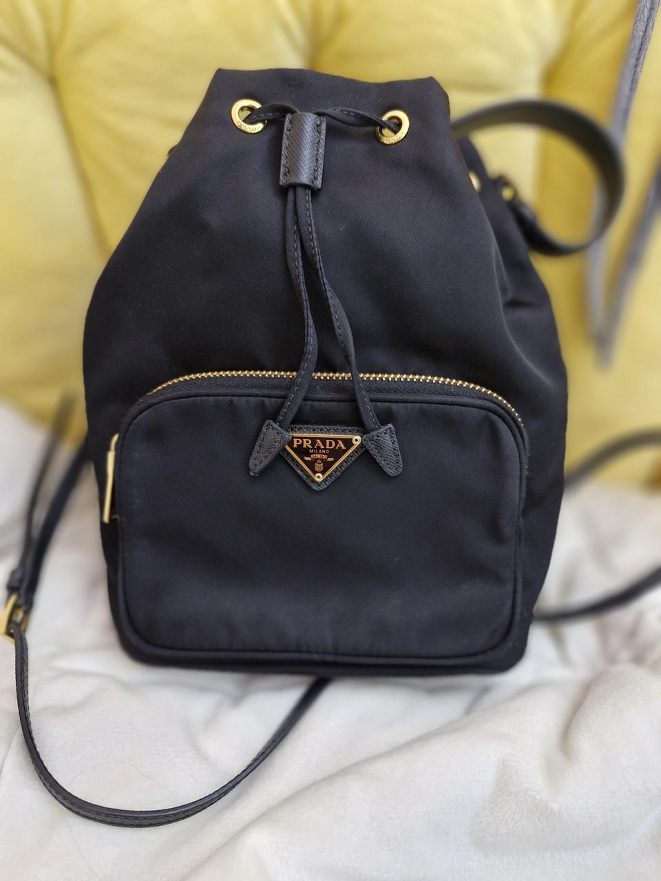 프라다 리나일론 버킷백