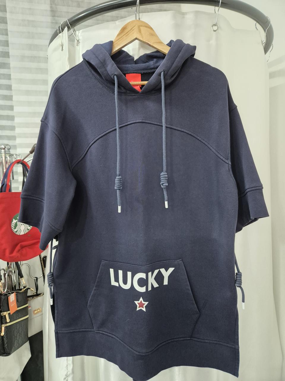 럭키슈에뜨 후드반팔티