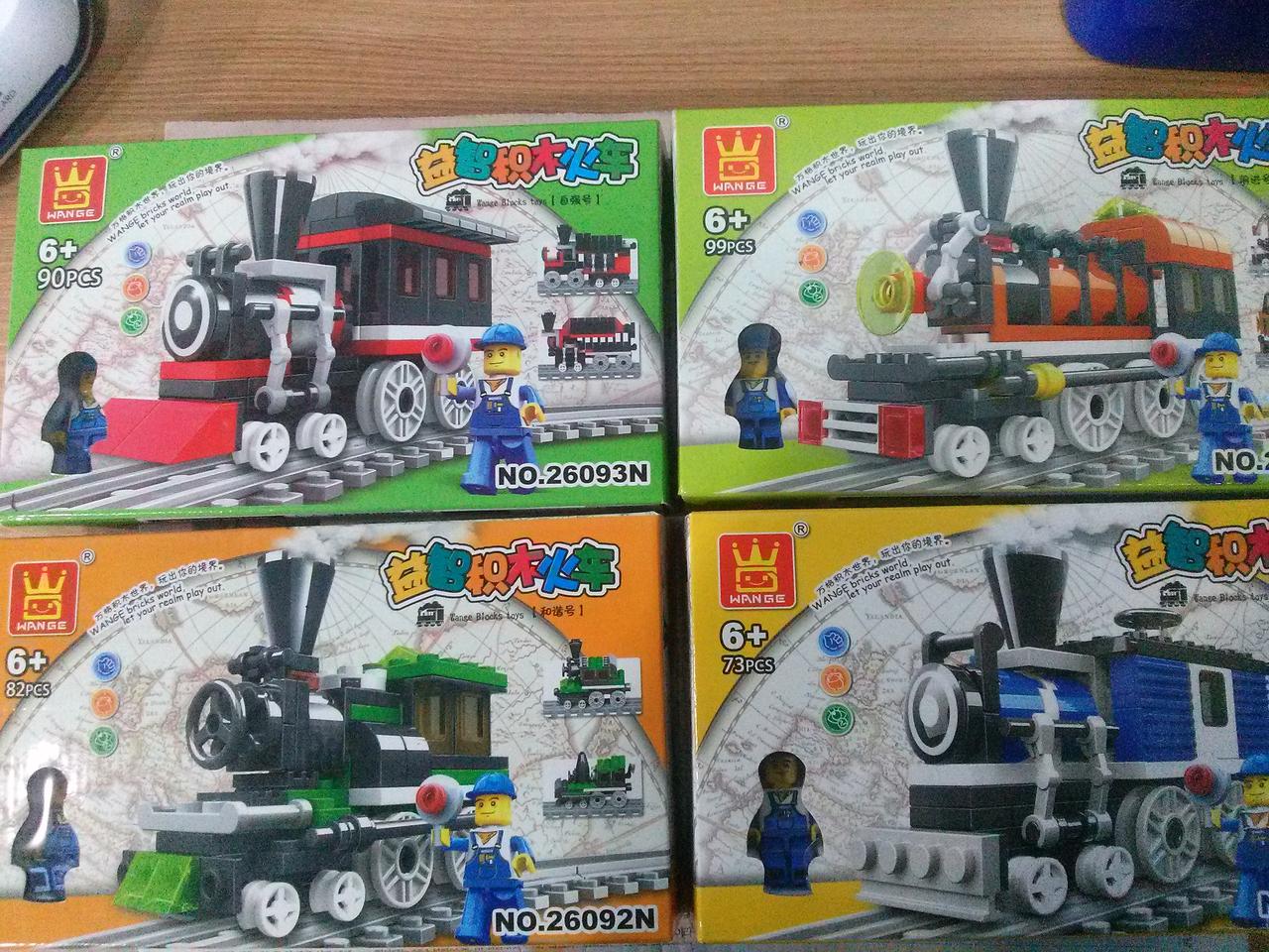 기차 만들기 중국제 레고스타일 조립장난감