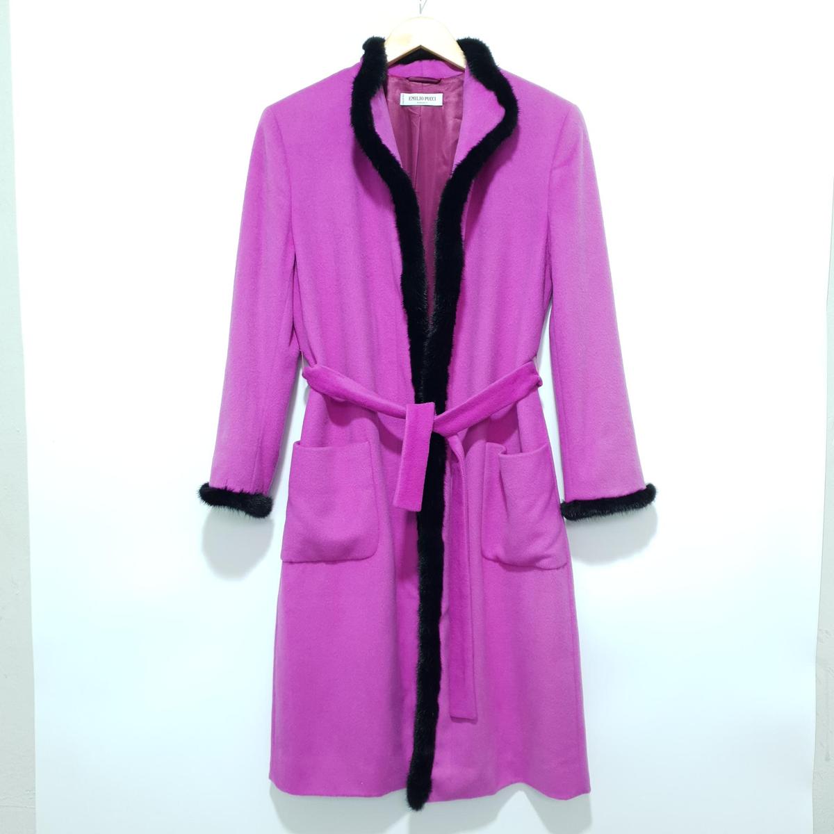 EMILIO PUCCI 에밀리오 푸치 앙고라 코트 L_i283