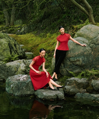 미사용 정품 상하이탕 카드지갑 카드홀더 중국의 에르메스