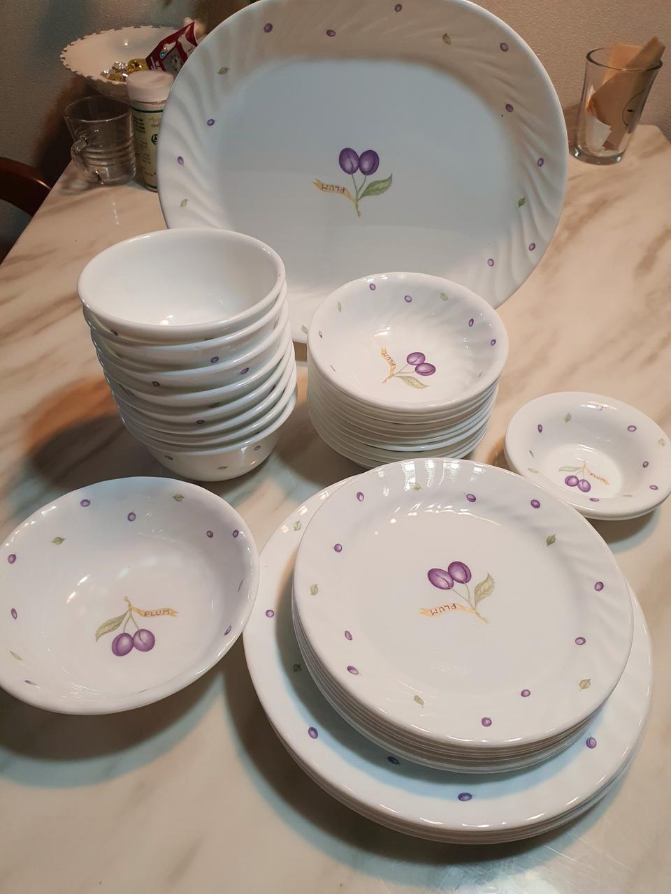 빈티지 코렐 플럼 개당값