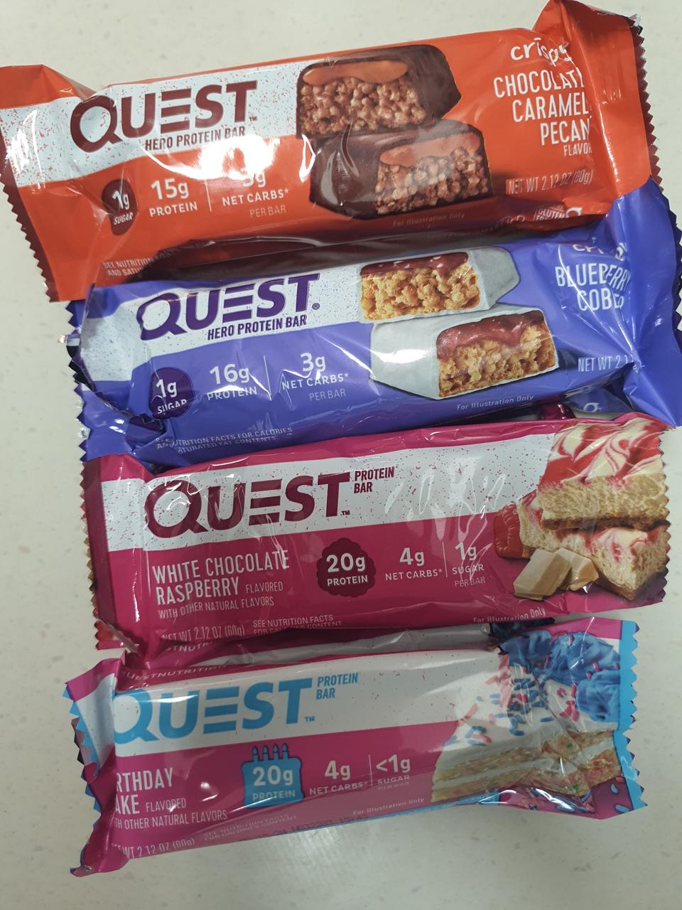 퀘스트 프로틴바 4종