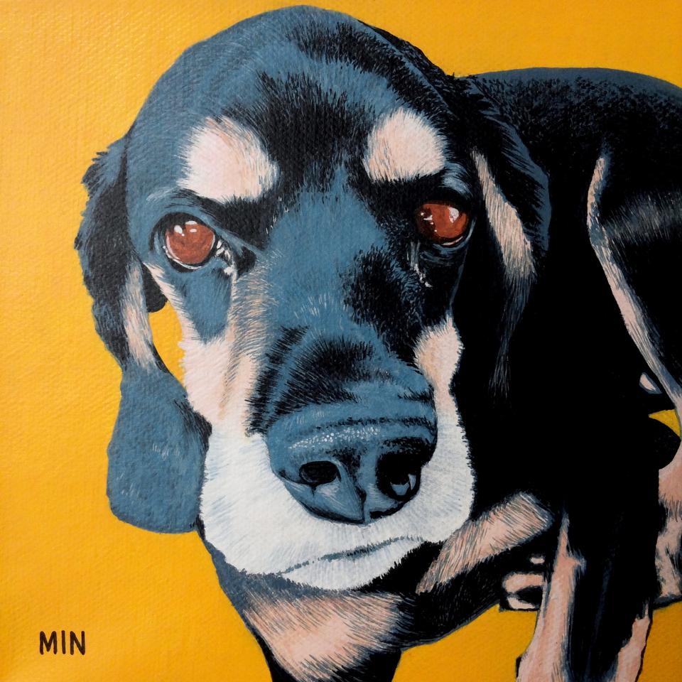 반려동물 초상화 (100% 손그림, 디지털X)