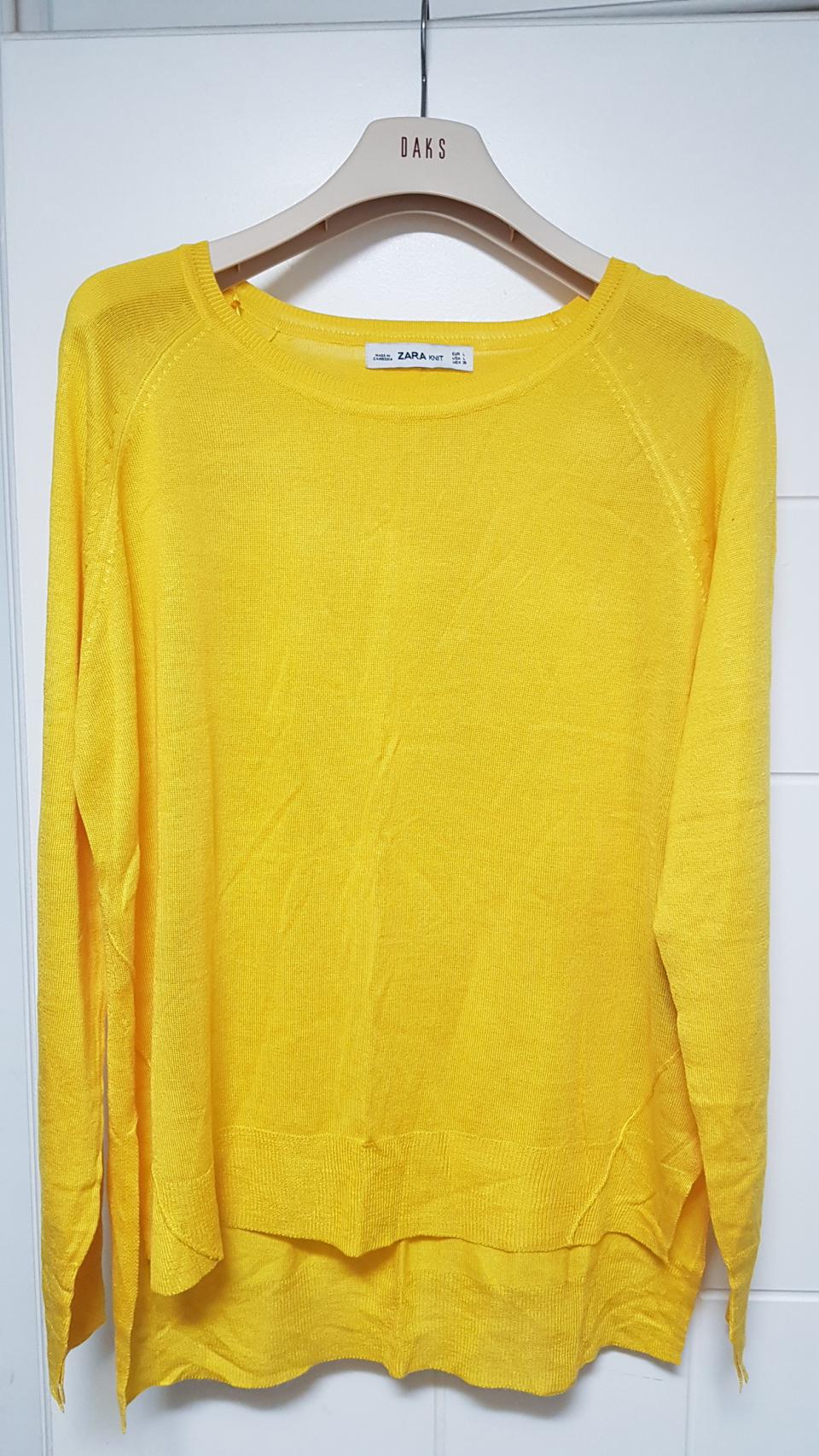 (미착용새상품)ZARA 자라 노랑니트 L사이즈