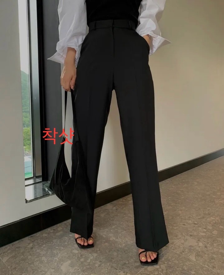 *무료배송* [새상품] 블랙 밑트임 슬랙스