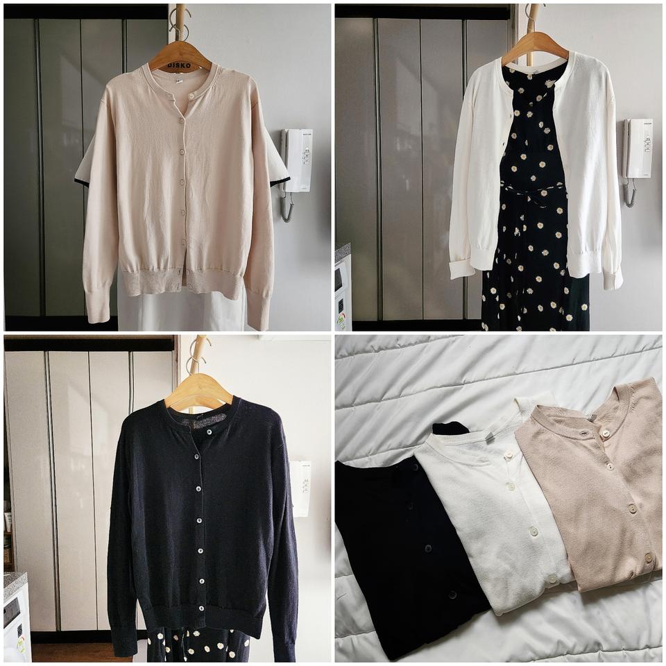 유니클로 라운드넥 봄 가디건(일괄판매)