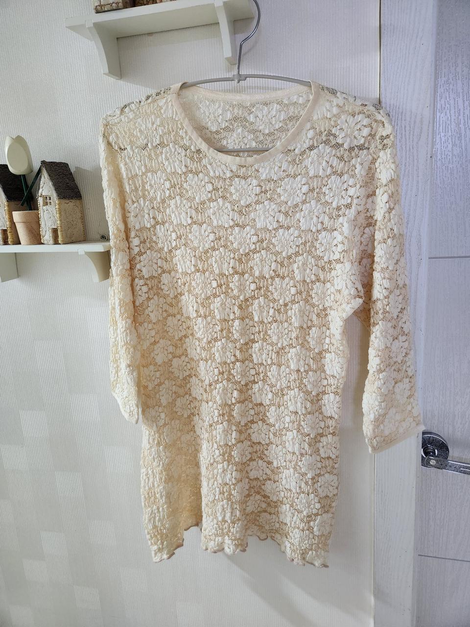 시스루 플라워티셔츠