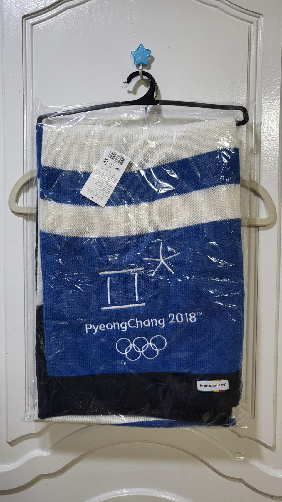 평창올림픽 머플러 블루 태극 평창2018 목도리 겨울 스카프