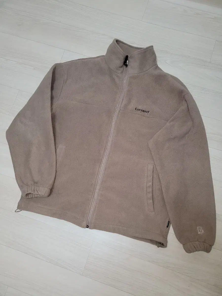 커버낫 후리스 플리스 집업 자켓 모카 S 오버핏 (상태굿)